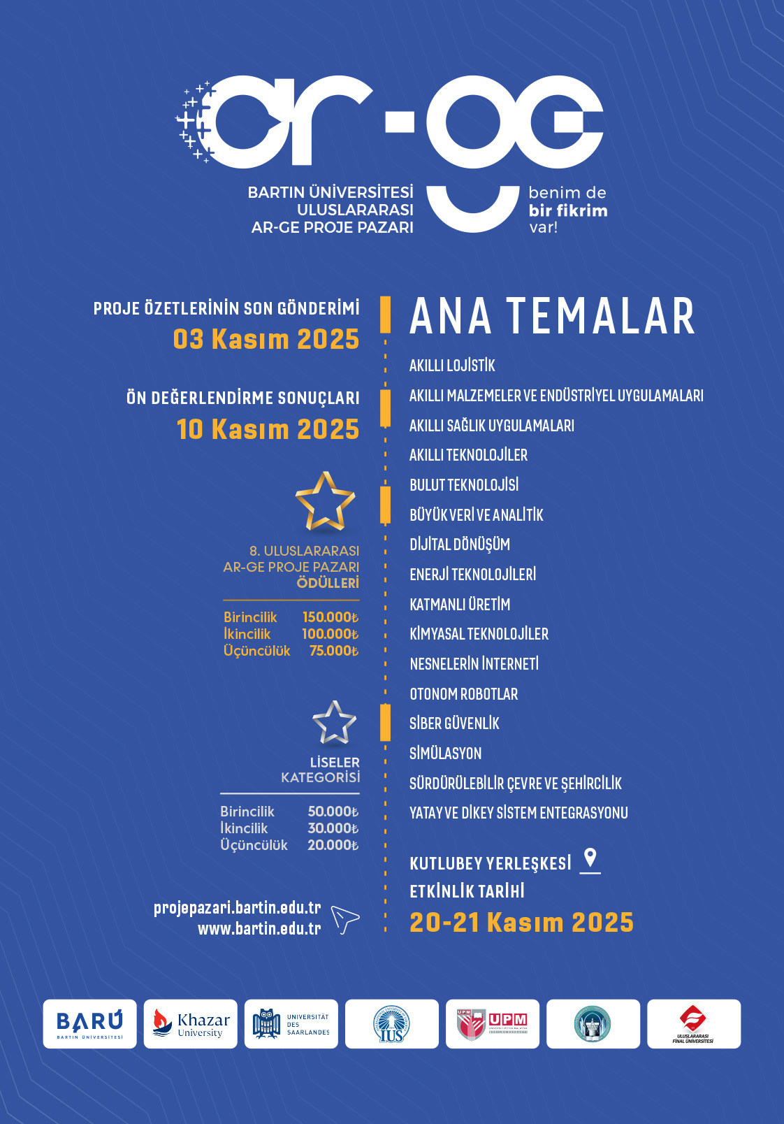Bartın Üniversitesi BARÜ 8. Uluslararası AR-GE Proje Pazarı Etkinliği