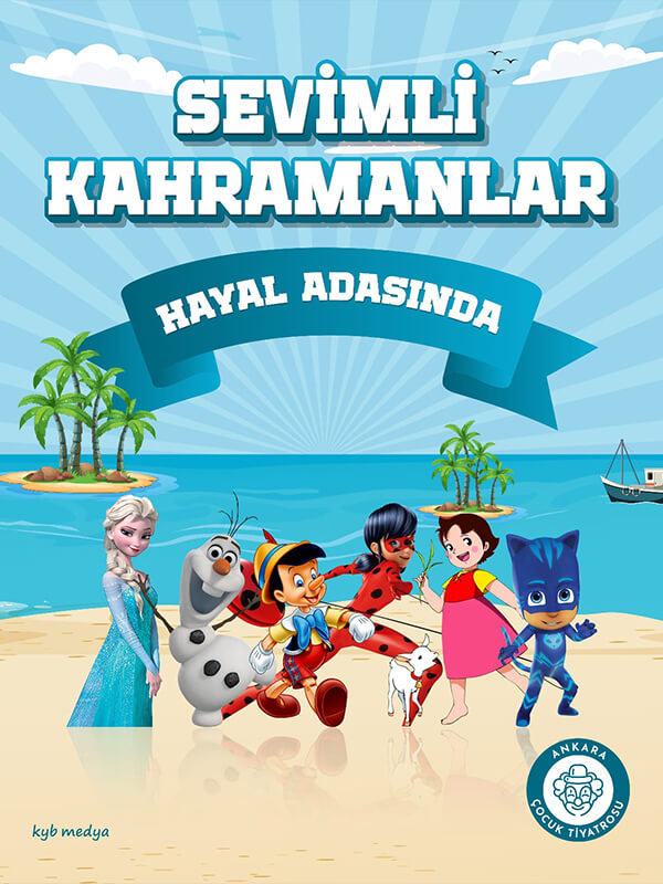Sevimli Kahramanlar Hayal Adasında Çocuk Oyunu