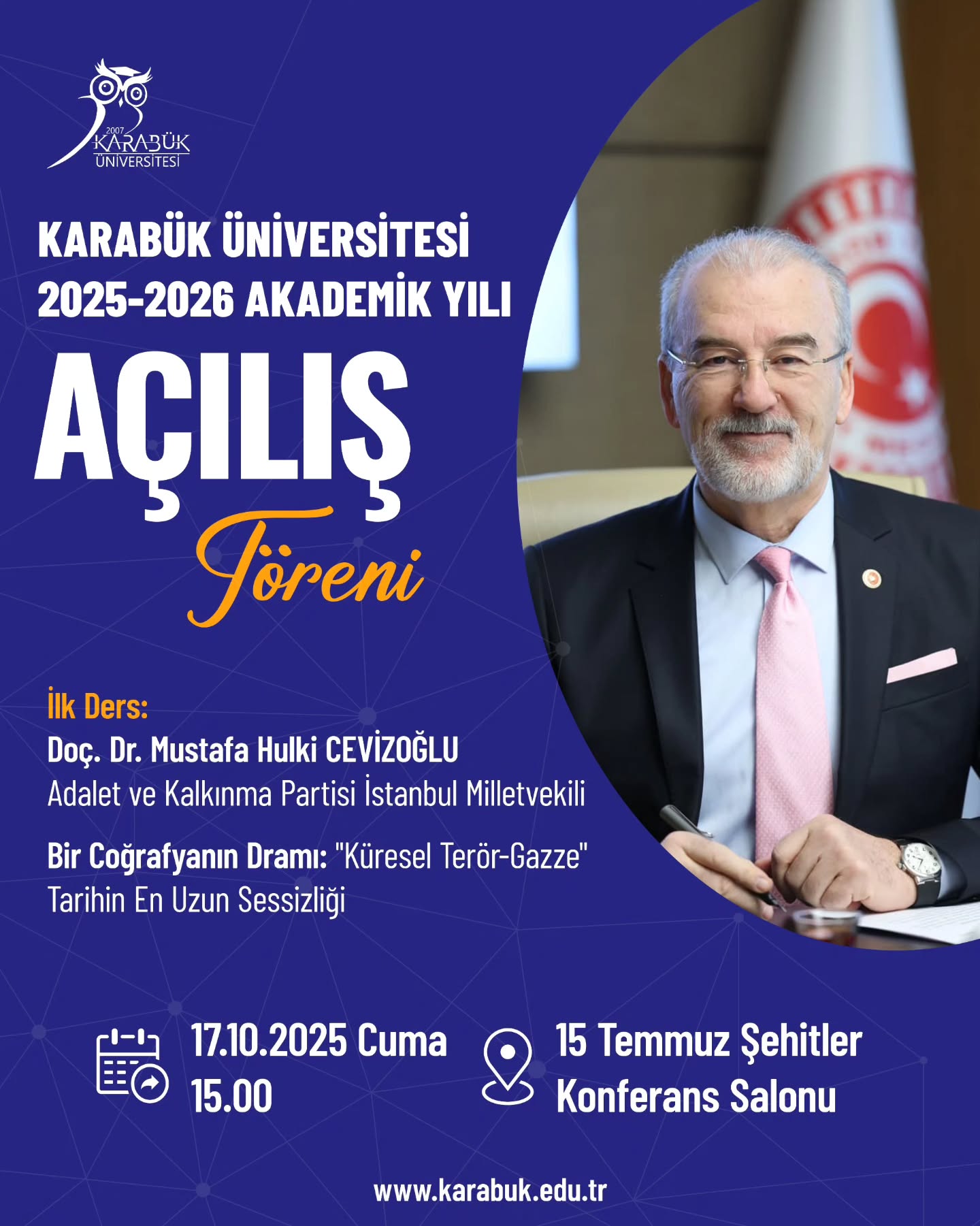 Karabük Üniversitesi 2025-2026 Akademik Yılı Açılış Töreni